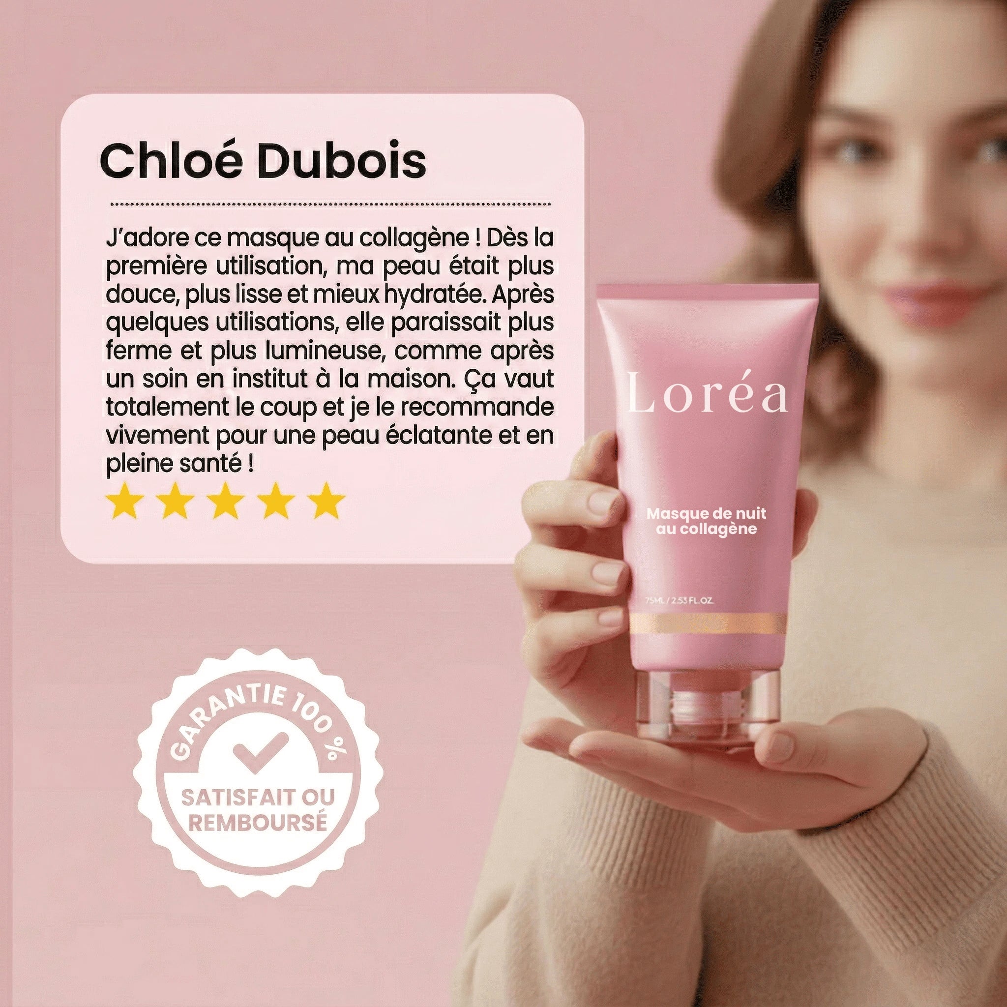 Masque de Nuit Enveloppant au Collagène