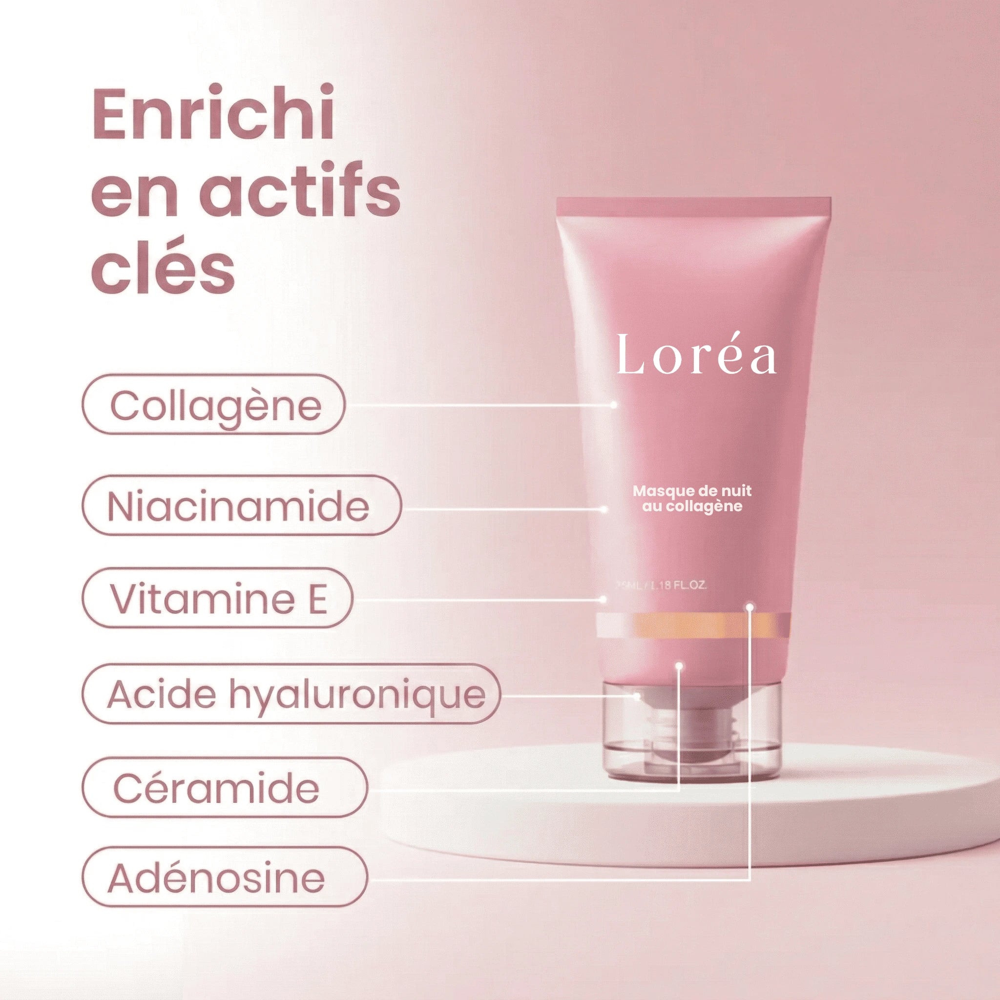 Masque de Nuit Enveloppant au Collagène